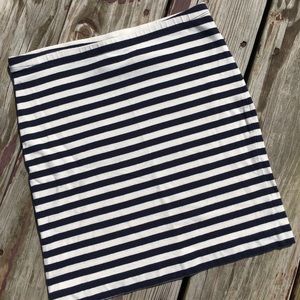 H&M Striped Bodycon Mini Skirt